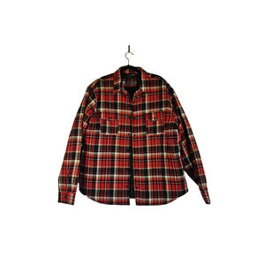 Slate & Stone Men's XXL Red Plaid Outdoor Warm Quilted Shacket